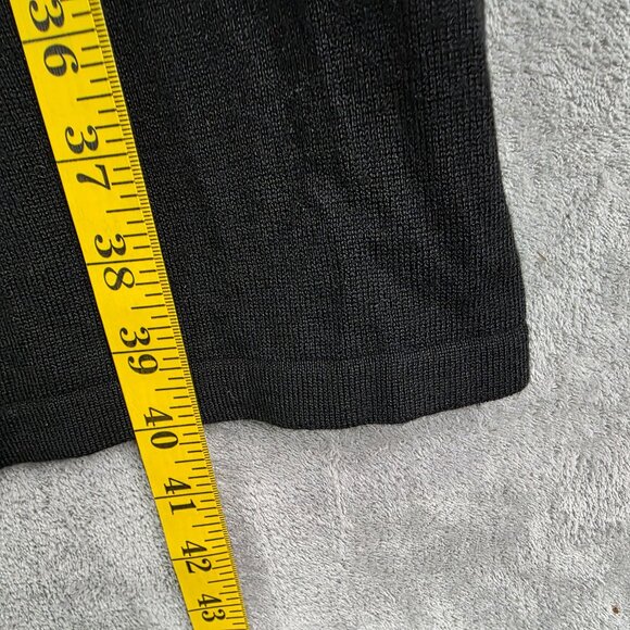 Woman Black Spense Knit Dress Wool Blend 3/4 Sleeves Empire Waist Round Neck 3X - Picture 8 of 9